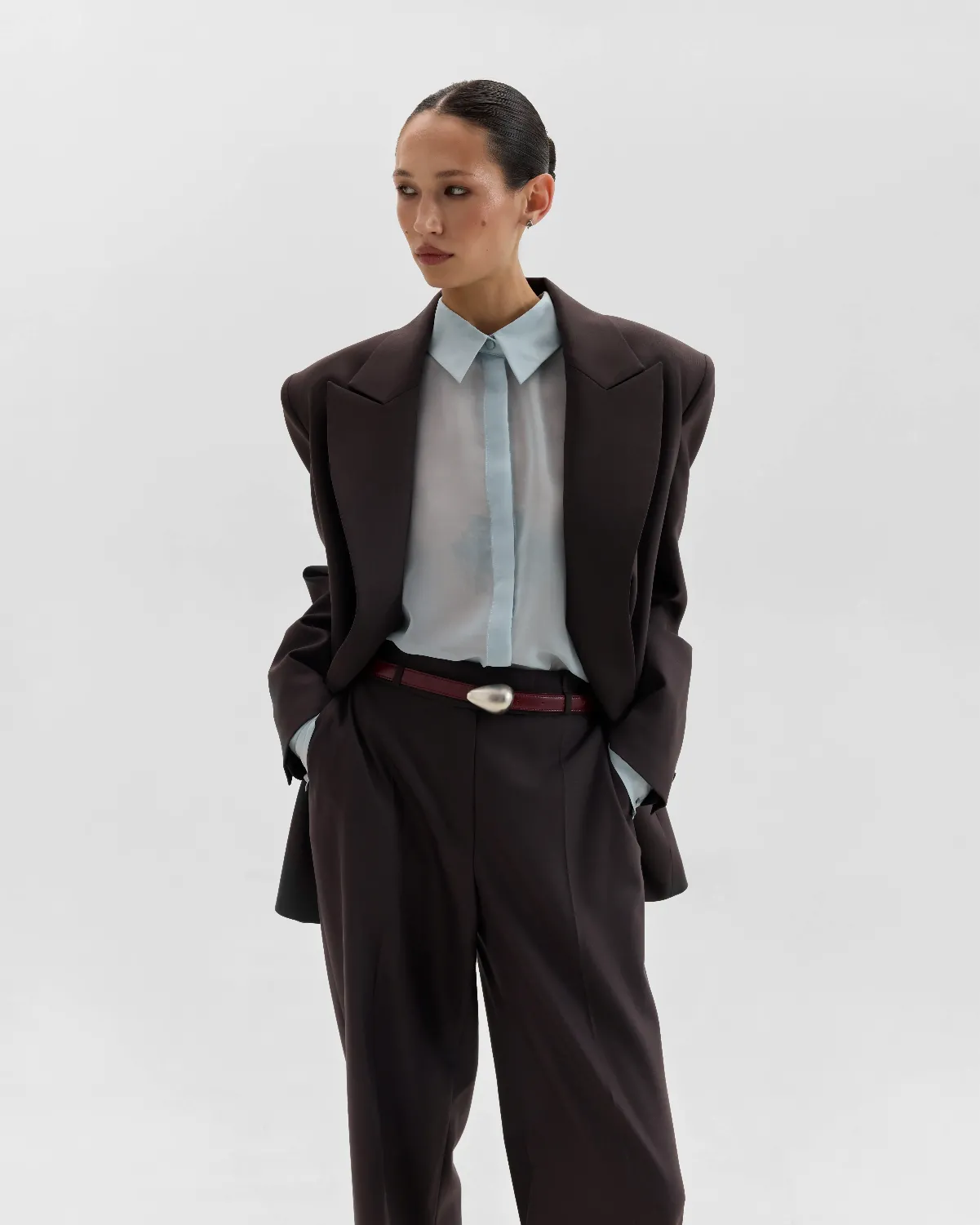 BAISSE BELT BURGUNDY